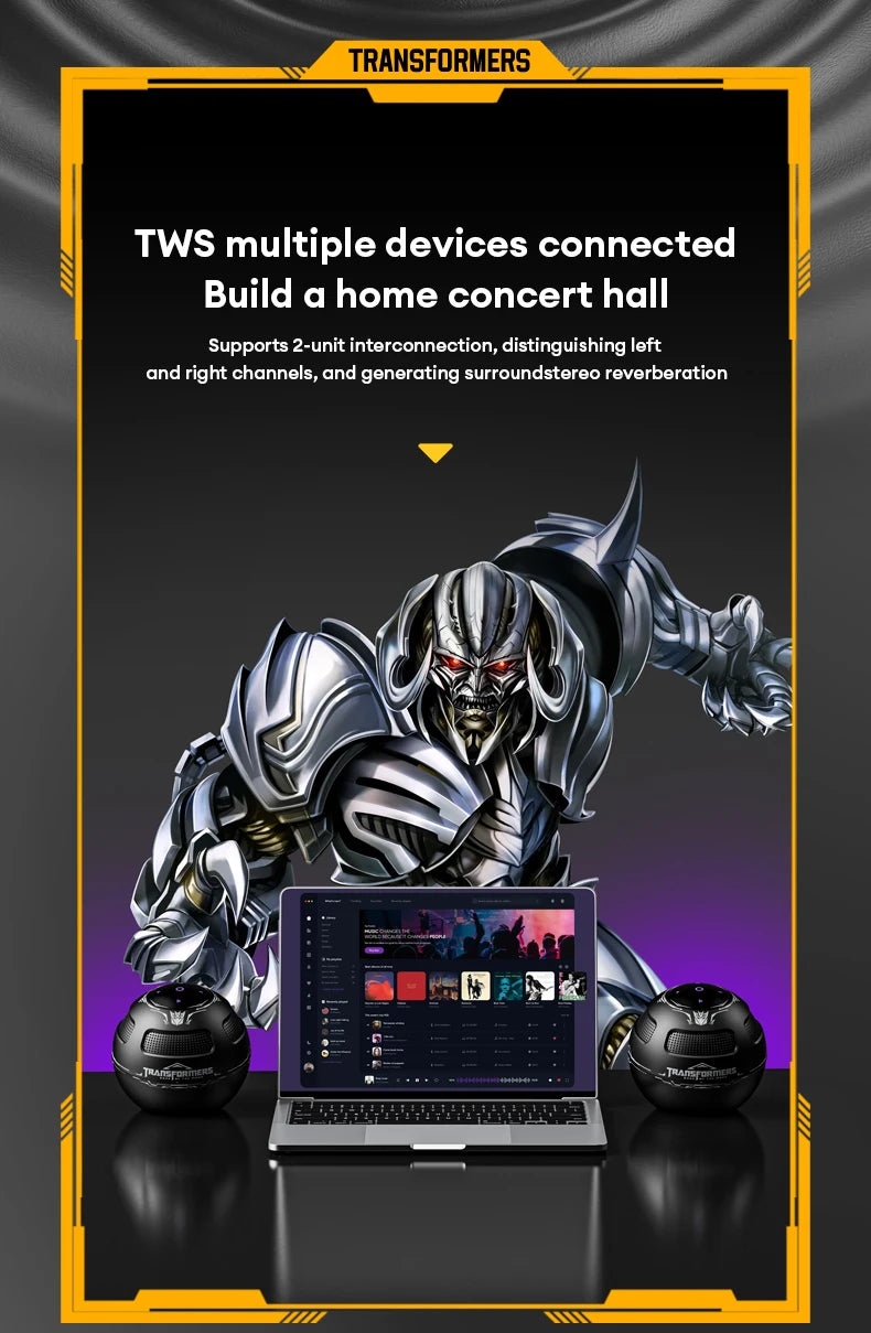 TRANSFORMERS TF-Y17 Portable Bluetooth Stereo Speaker