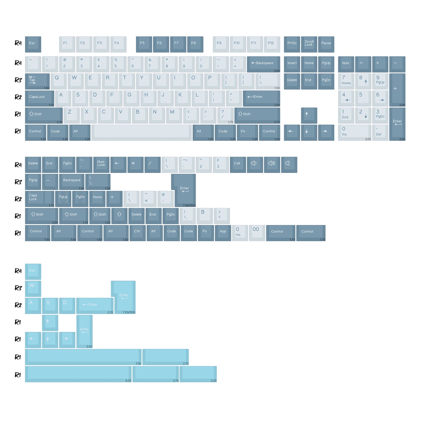 KBDiy GMK Keycap Double Shot GMK Olivia Shoko Jamon WOB Red Samurai Botanical PBT Keycaps Cherry Profile for Mechanical Keyboard