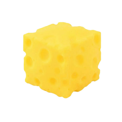Hot-selling！ Cheese Cube Stress Ball Big Cheese Shapeable Squeeze Ball Non-Bounce Fidget Toy ASMR Sensory Anti-Stress Gift