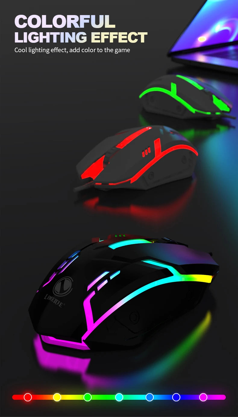 S1 Mouse USB Wired Mouse Computer Laptop Gaming Office Luminous Mouse