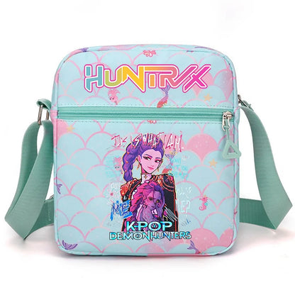 New⭐️ KPOP Shoulder Bag Crossbody Bags Double-deck Storage Bag Large Capacity Square Zip Storage Sports Bag Fans Gift