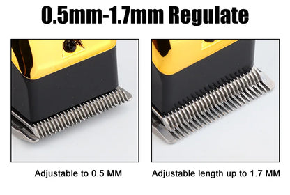 USB Rechargeable Hair Clippers for Men, Three-piece Set with Oil Head and Electric Trimmers, Ideal for Home Use