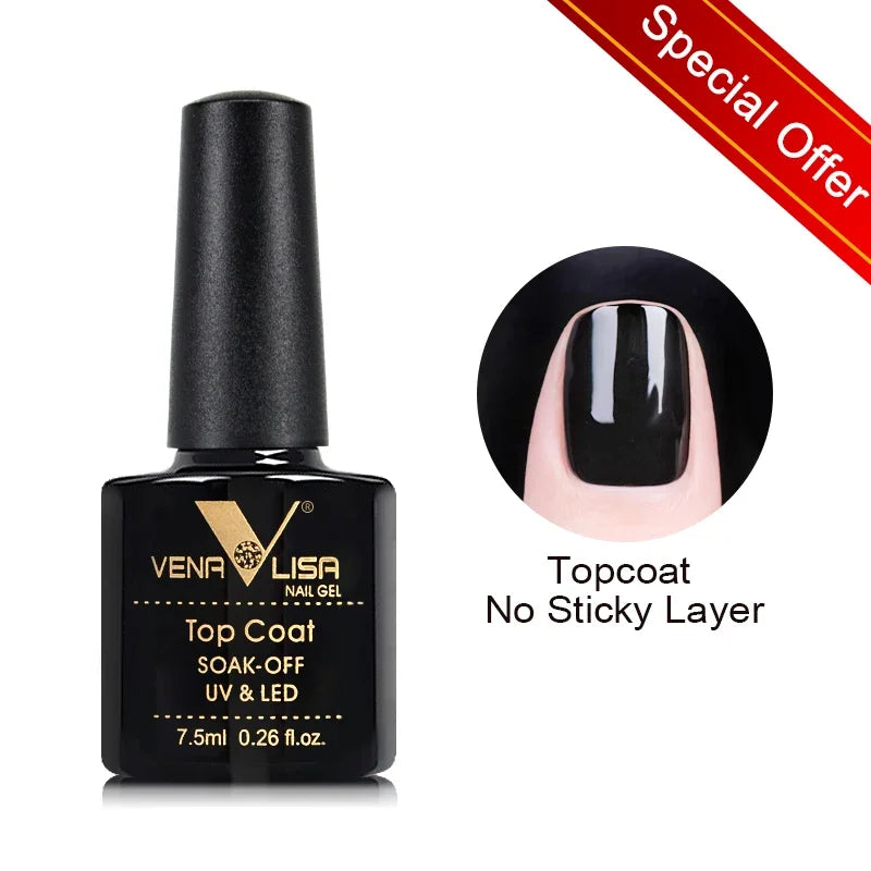 Venalisa VIP4 Nail Gel Polish HEMA/TPO FREE Full Coverage Beautiful Semi Permanent Soak Off UV LED Gel Nail Polish Gel Lacquer