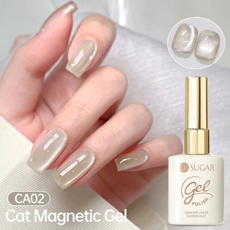 UR SUGAR 15ml Cat Magnetic Gel Nail Polish 30 Colors Semi Permanent Magnetic Gel UV/LED Soak Off Painting Vanrish Design