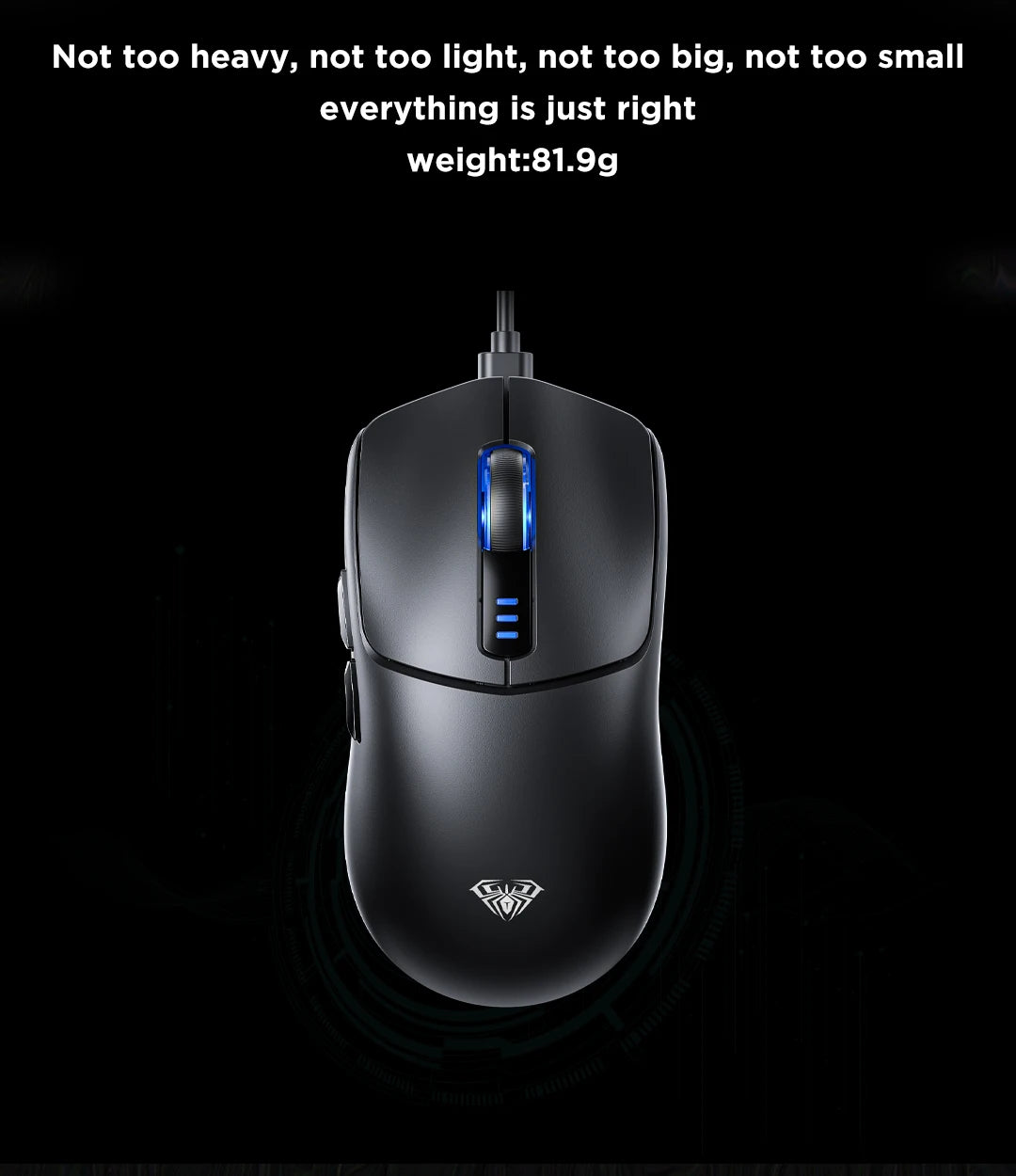 AULA SC580 Gaming Mouse Tri-mode Rechargeable Ergonomic Bluetooth Mouse 10000 DPI E-sports Lightweight Mice for Office Gaming