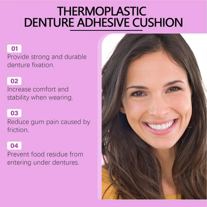 Seamless Fit Dental Adhesive Reusable Oral Health Care Denture Fixation Adhesive Comfortable Thermoplastic Denture Adhesive