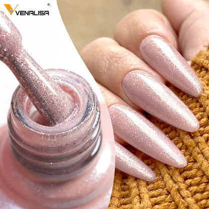 Venalisa VIP5 Nail Gel Polish HEMA/TPO FREE Full Coverage Beautiful Semi Permanent Soak Off UV LED Gel Nail Polish Gel Lacquer