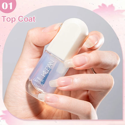 KUDAN Dark Burgundy Nail Polish, Alcohol-Free - Long-Lasting Formula Quick Drying Without Lighting, Glossy And Shiny Surface