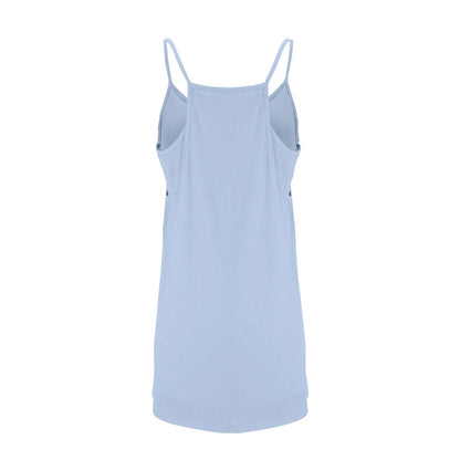 Women's Tennis Dress Solid Color Pocket Sexy Suspender Fake Two-piece Loose Breathable Comfortable Sports Dress