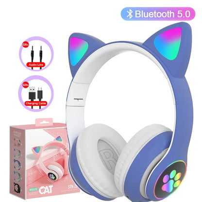 Cat Ears Bluetooth Headphones