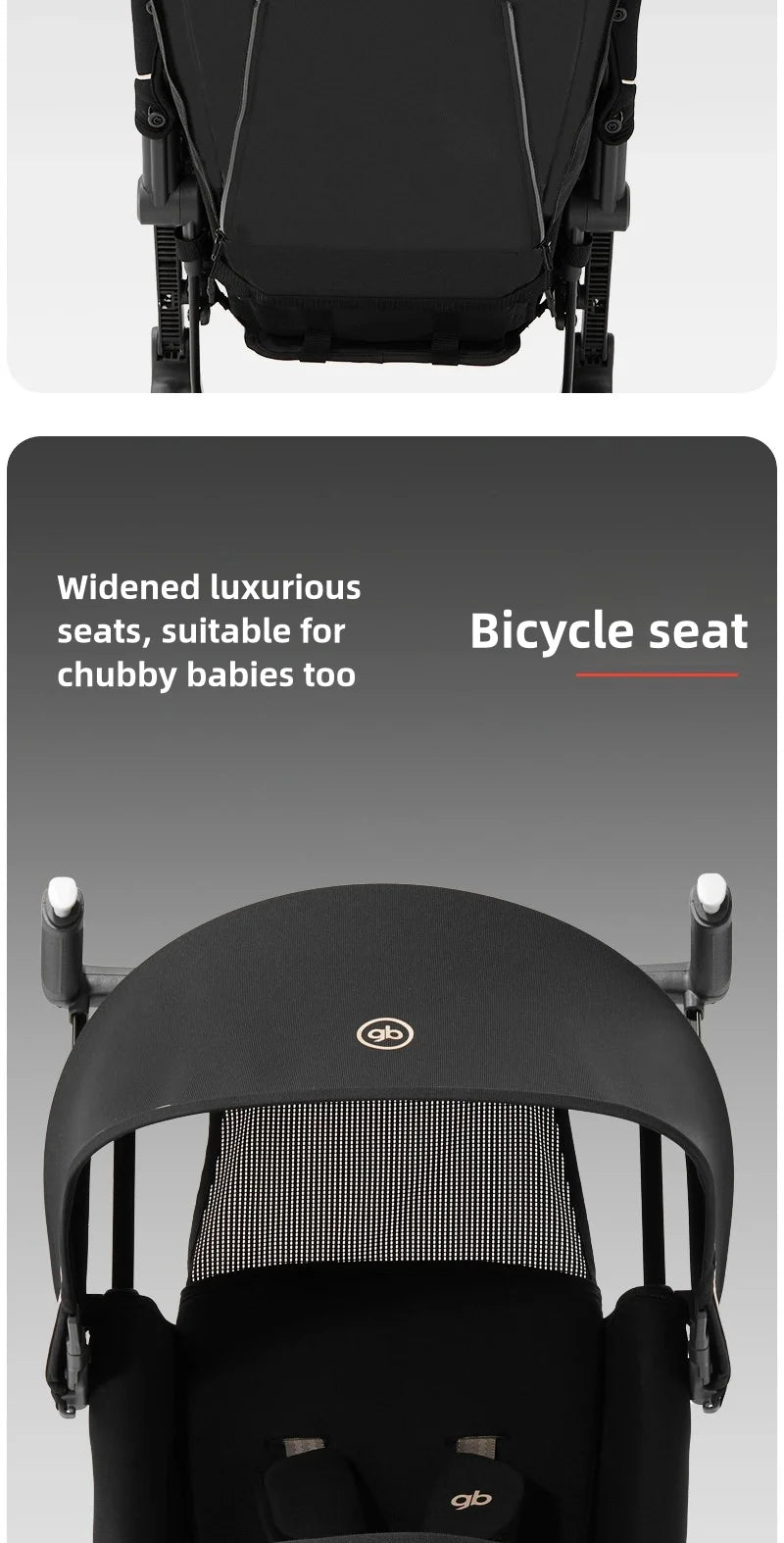 gb Pockit 3H baby Steoller (Includes Free Armrest), All-Terrain, Lightweight Stroller, Travel-Friendly