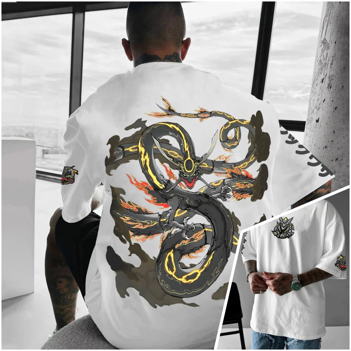 Bandai Pokémon World Harajuku Style Oversized Anime Print Adult Kids T-Shirts Summer Quick-dry Comfy Casual Light Plus Size