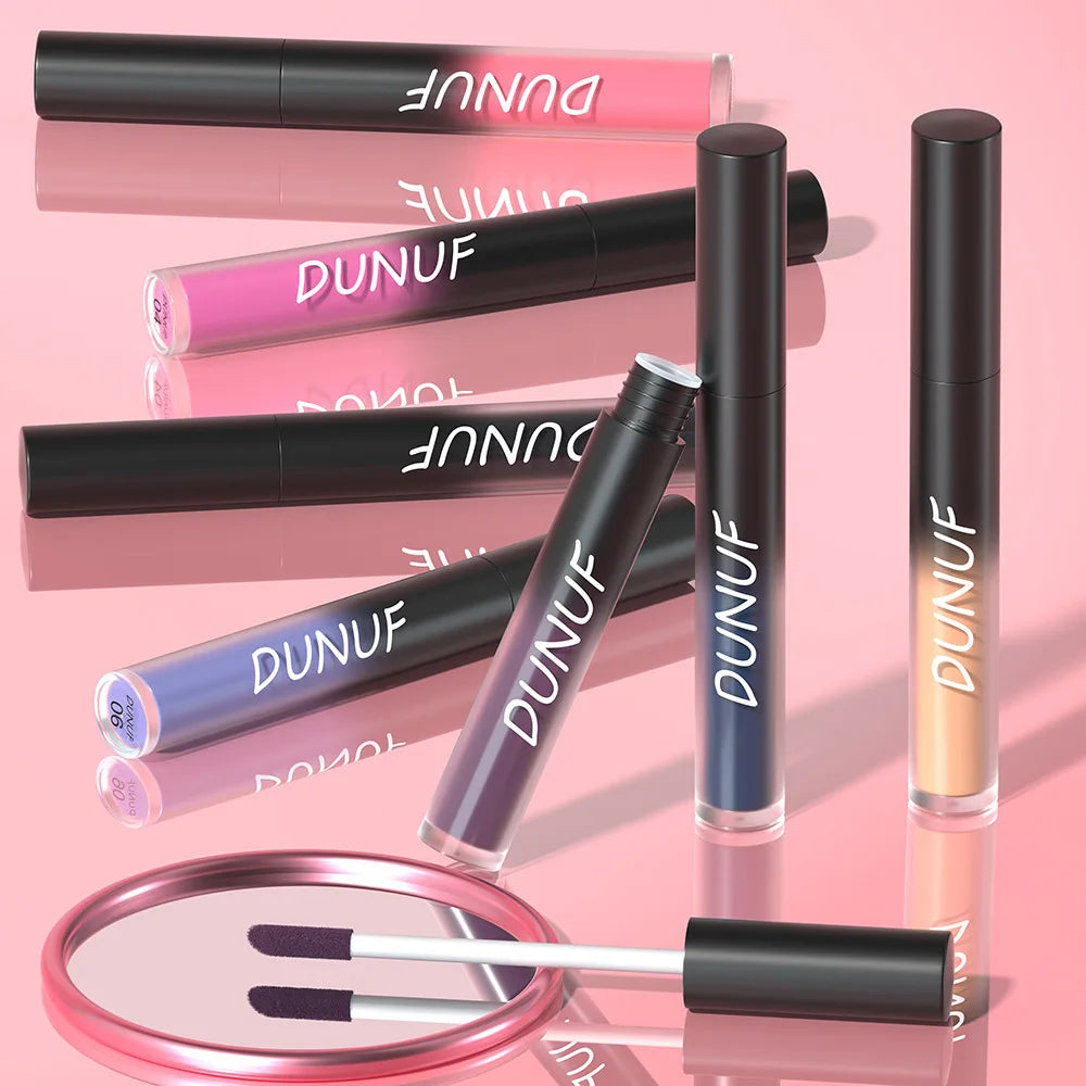 DUNUF 32 Color Matte Liquid Lipstick: Bold Pigment Non-Stick Lip Glaze