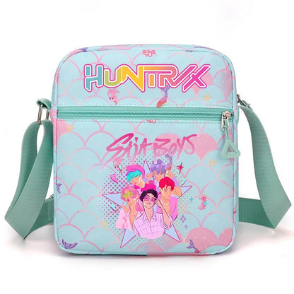 New⭐️ KPOP Shoulder Bag Crossbody Bags Double-deck Storage Bag Large Capacity Square Zip Storage Sports Bag Fans Gift
