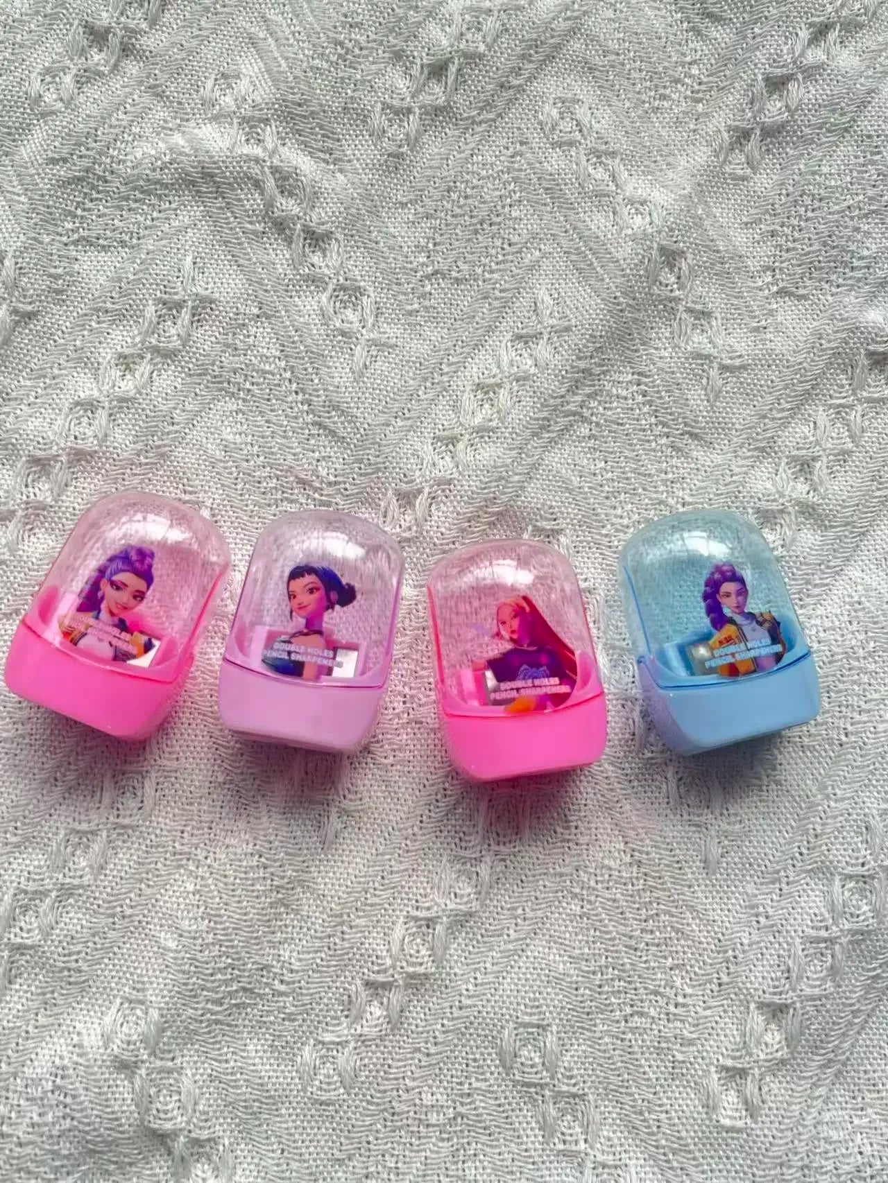 Cartoon Anime Girl Pencil Sharpener, Compact Lightweight Student Stationery School Supplies for Kids Gift