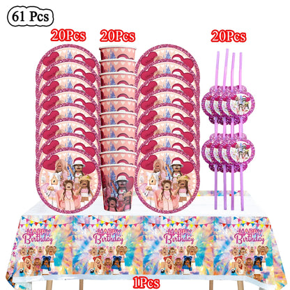 Pink Roblox Birthday Set 🎉🤖