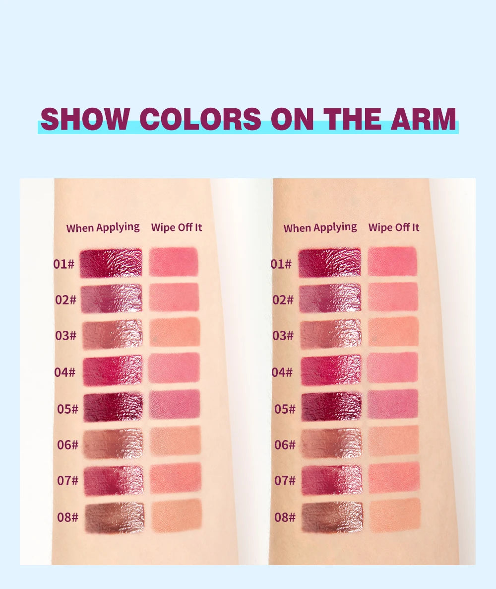 1PC mirror lip gloss, moisturizing, lightweight, non greasy, long-lasting luster, non stick to cup lip gloss