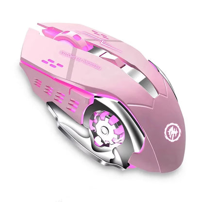 2.4G Wireless Mouse USB Bluetooth Mecha Gaming Mouse Rechargeable Silent Backlight Mice Ergonomic Office Mice Game Accessories