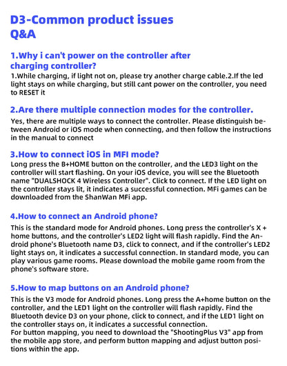 D3 gamepadD3 mobile phone controller with expandable game controller support for Android/iOS/Hongmeng mobile game controllers