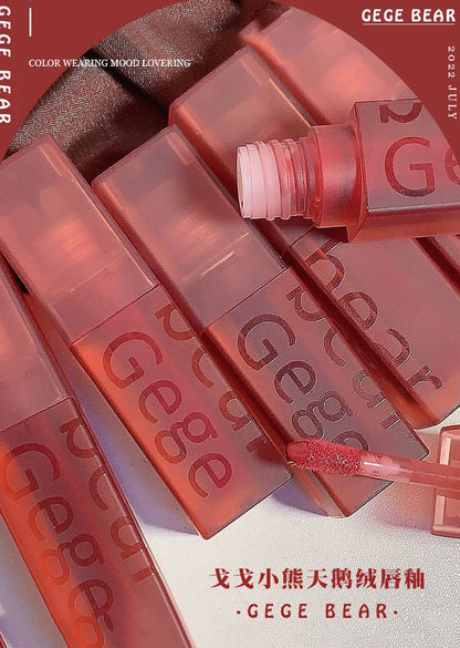 Gege Bear Velvet Lip Glaze.