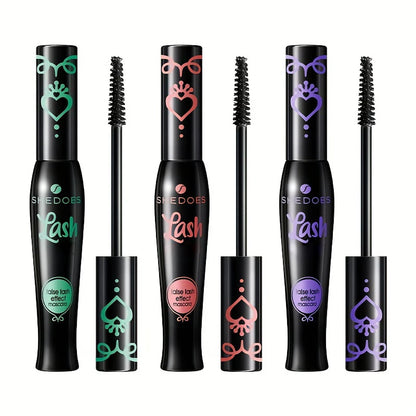 SHEDOES Curling Mascara 3-Pack: Waterproof Lash Lift with Plant Squalane