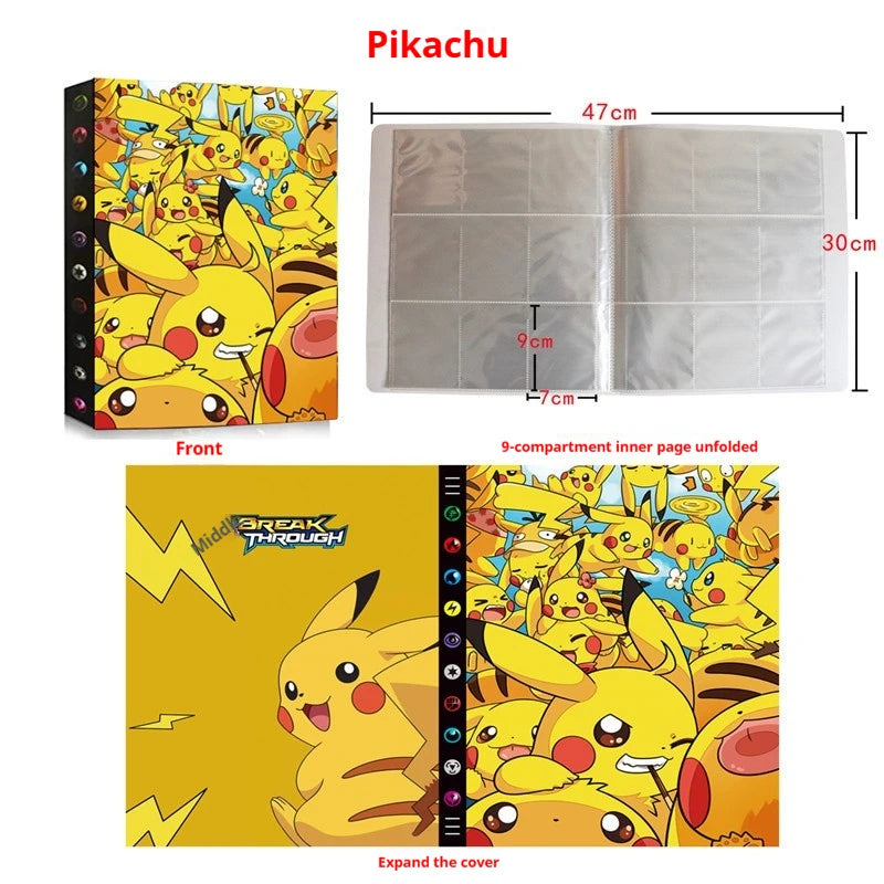 Pokemon Transparent Card Binder Album 4 Pocket 9 Pocket