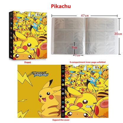 Pokemon Transparent Card Binder Album 4 Pocket 9 Pocket