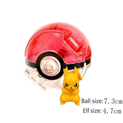 25 Styles Pokeball Figure Anime Figure Pokemon Elf Ball Toy Action Model Pikachu Mewtwo Charmander Kids Birthday Gifts Toys