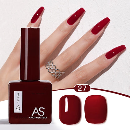 AS 1pc 15ml Bright Yellow Gel Nail Polish Starter Pure Soak Off No Wipe Nail Gel Polish Varnish Suitable For All Seasons