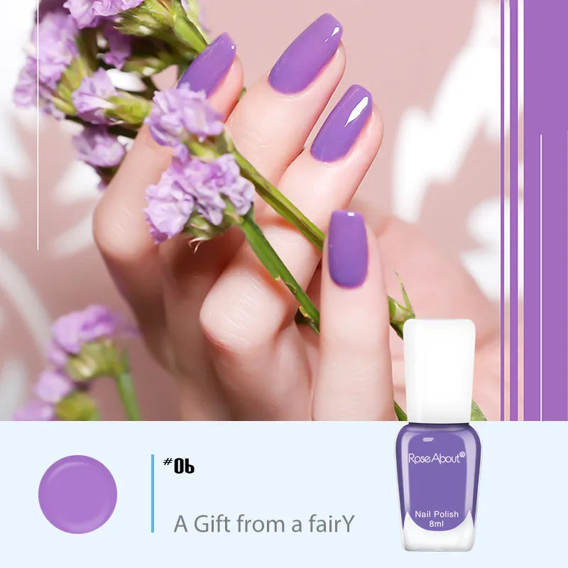 40 Colors Water-Based Nail Polish