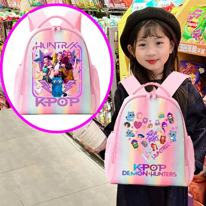 Backpack Rainbow Colors Student Backpackg KPOP Anime Tiger Schoolbag Holiday Gifts