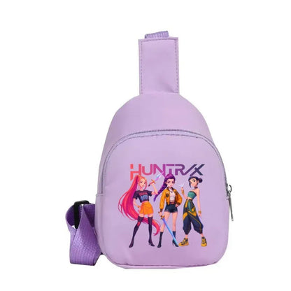 New Children Chest Bag Anime Cartoon Alphabet Fashionable Shoulder Diagonal Straddle Bag Girl Boy Cartoon Casual Chest Bags