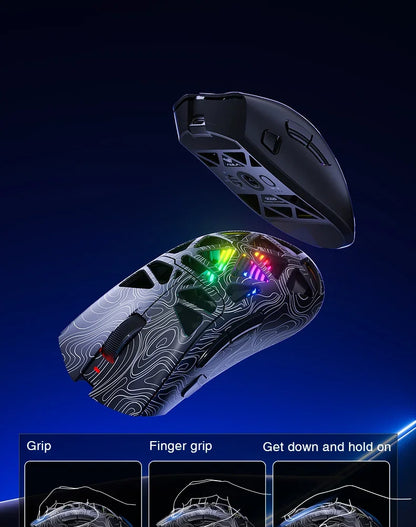 AULA SC620 Gaming Mouse Wired/Bluetooth/2.4G Light Weight Mouse Gamer PAW3311 Adjustable 12,000 DPI Life PC Gaming Accessories
