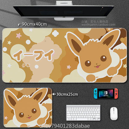 Leather Pokémon Pikachu Keyboard Pad Boy Girl Super Handsome Table Mat Cute Table Mat Computer Accessories PC Game Mouse Pad