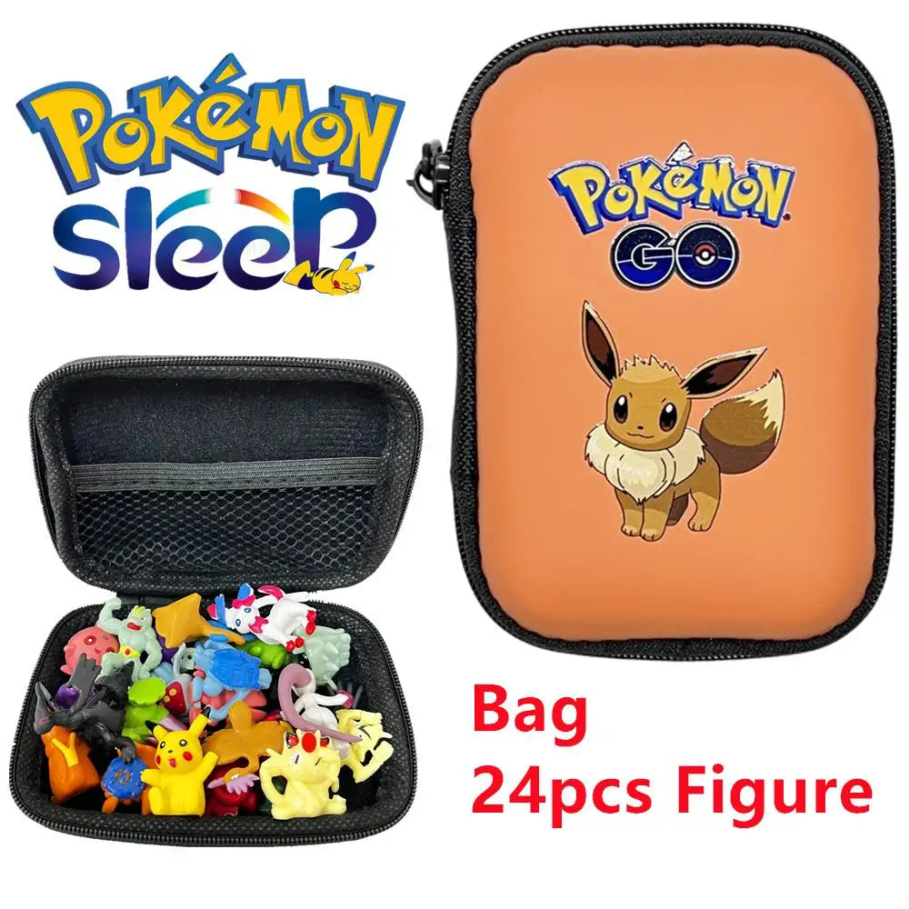 24pcs/Bag Set 2-3cm Pokemon Bag Figures Toy Bulk Anime Mini Doll Figurine Small Pocket Monster Birthday Gift Toys