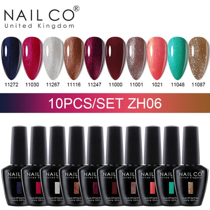 NAILCO 15ml 30/20/10pcs/Set UV Gel Nail Polish Semi Permanent Esmalte Vernis LED Gel Varnish Soak Off Nail Art All For Manicure