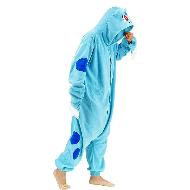 TAKARA TOMY Pokemon Kigurumi Onesie Snorlax Eevee Squirtle Gengar Pijama Cosplay Costume Halloween Adult Anime Umbreon Pajamas