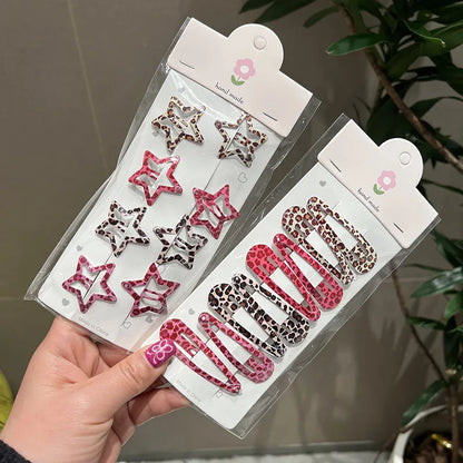 Leopard Star BB Hair Clips Set.