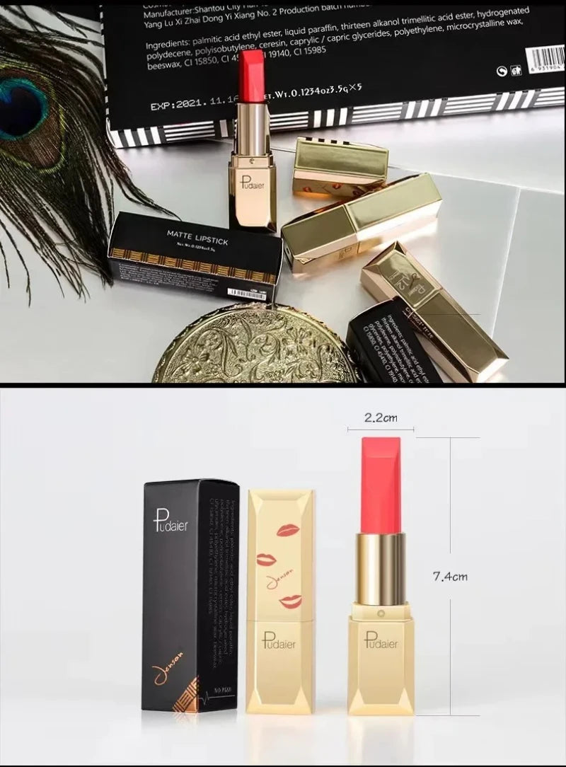New Sexy Nude 26 Color Cosmetics Lip Stick Moisturizer Long Lasting Lips Batom Makeup Matte Black Lipstick Waterproof maquiagem