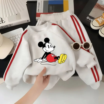 Printed Boys Long Sleeve O Neck Hoodies and Long Pants Two Piece Set Kids Casual Tracksuit Children Sweatshirt Set Spring New