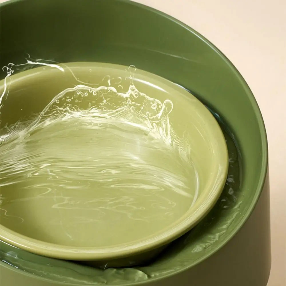 Cat Food Bowl Adjustable Cat Ceramic Bowl Non-Slip Flower Shaped Pet Water Bowl Neck Protection Anti Vomiting Bowl Pet Supplies