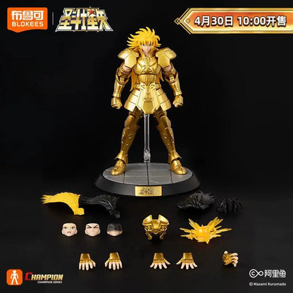 Original BLOKEES Saint Seiya Sagittarius Seiya Pegasus Aiolos Tenma Pegasus Action Figure Toy Assembly Figure Toys Gift