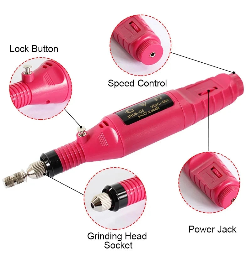 Gel Nail Polish Kit With UV Nail Lamp Electric Nail Drill Machine Soak OFF Gel Nail Kit Base&Top Coat Gel Polish Nail Tool Set