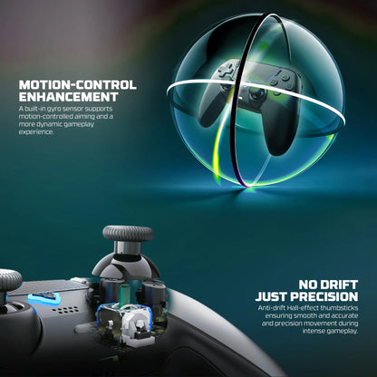 FANTECH NOVA II WGP16 Wireless Gamepad Gyro Sensor Hall Joystick and Effect Trigger for PS4 NS2 Wired Controller Gamer
