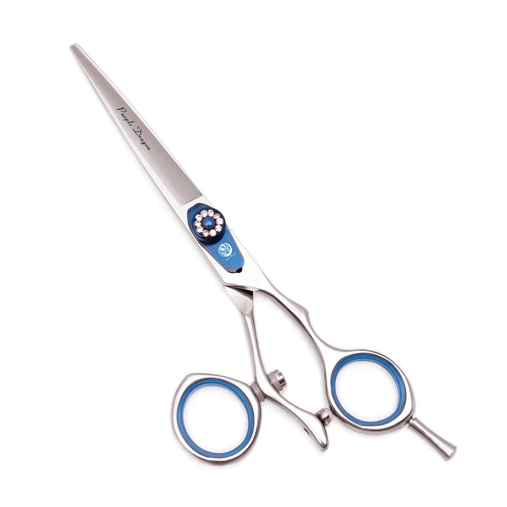 Professional Hairdressing Scissors 5.5" 6" Purple Dragon JP 440C Swivel Thumb Hair Cutting Scissors Barber Thinning Shears Z9019