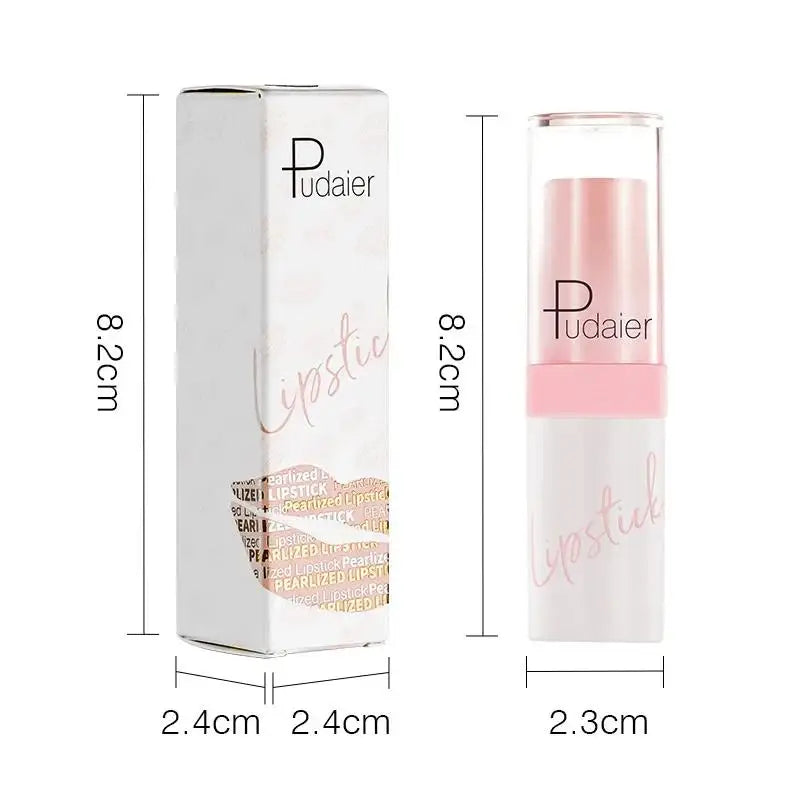 Pudaier Shimmery Diamond Lipstick: 10 Shades of Waterproof Glitter & Metallic Shine