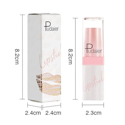 Pudaier Shimmery Diamond Lipstick: 10 Shades of Waterproof Glitter & Metallic Shine