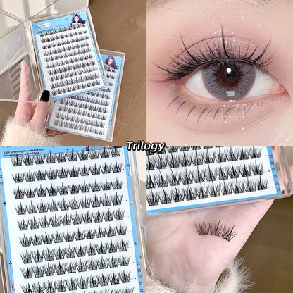 Gege bear Glue-free False eyelashes: A Lazy Person's Trilogy - Natural and Seamless Beginner's Sunflower Eyelashes