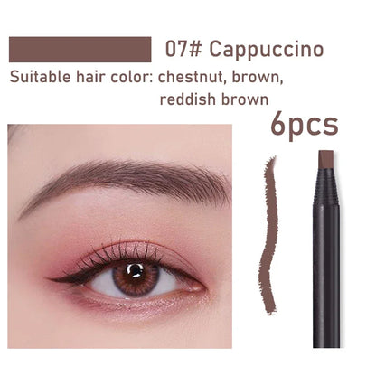 HAOZHUANG  Waterproof Long Lasting Eyebrow Pencils with Soft Brush Eyebrows Makeup Tool Permanent Makeup Tattoo Accessories