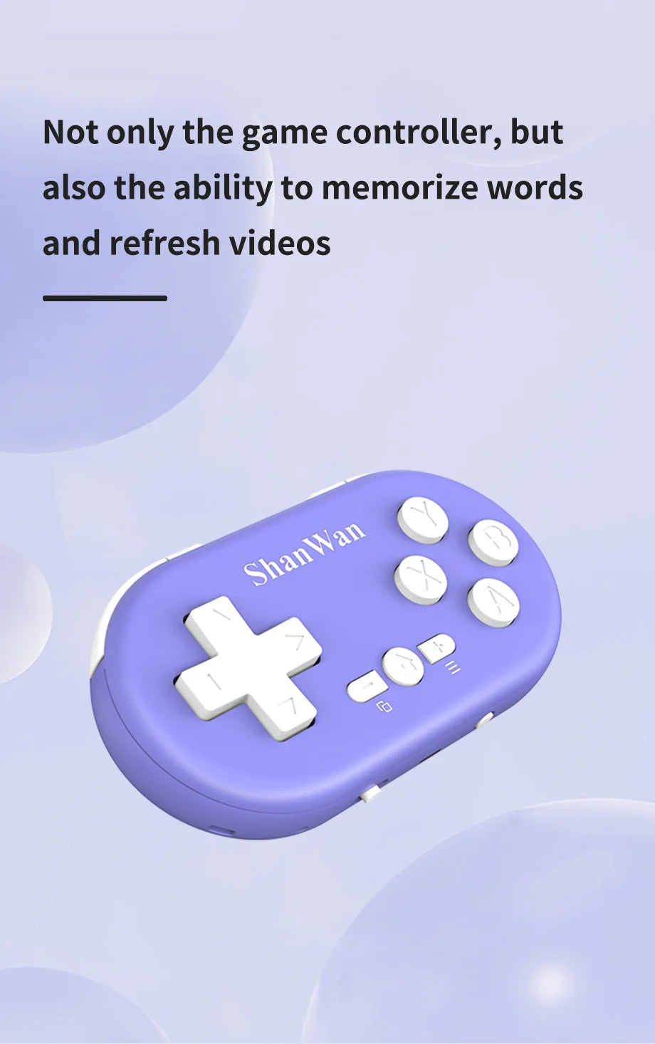 Mini Gamepad Gaming Control Bluetooth For iPhone Android PS4 PS3 Switch Xbox Mobile IOS PC TV Controller Wireless Game Pad Phone